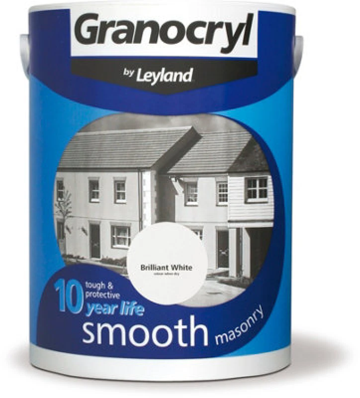 Image of Granocryl Smooth Masonry Paint Brilliant White 2.5L