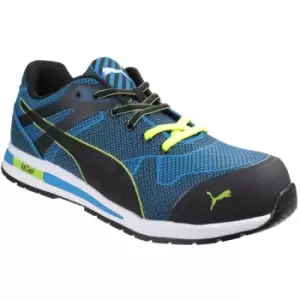 Image of Puma Safety Unisex Blaze Knit Low Lace Up Safety Shoes (7 UK) (Blue) - Blue