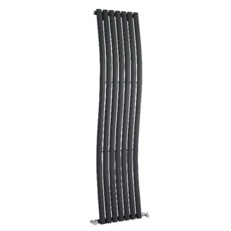 Image of Aspire Aspire - Hudson Reed Revive Wave Designer Vertical Radiator 1785mm h x 413mm w - Anthracite PWHLA95