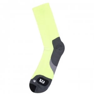 Image of Wilson Colour Crew Socks Mens - Yellow