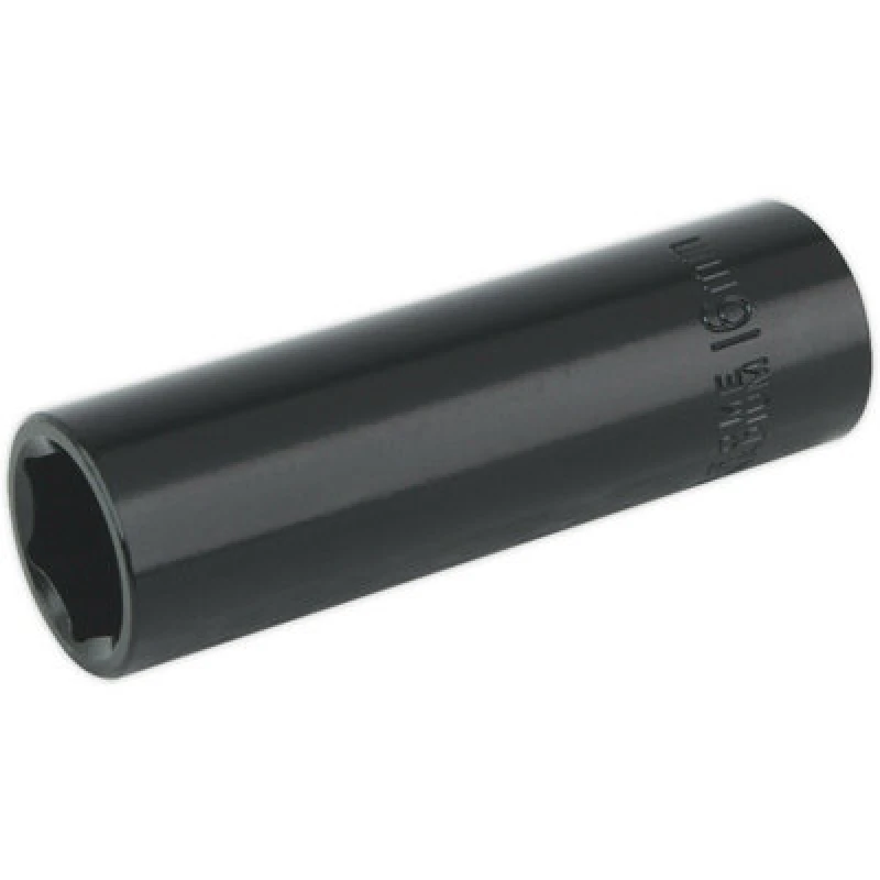 Image of Loops 16mm Forged Deep Impact Socket - 1/2 Inch Sq Drive Chrome Vanadium Wrench Socket Multi