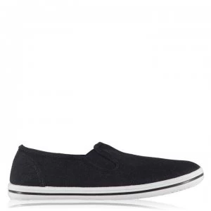 Image of Slazenger Slip On Junior Canvas Shoes - Navy