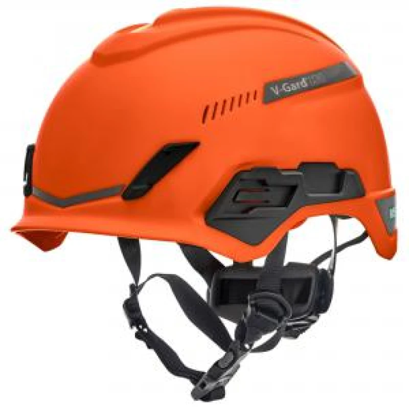 Image of MSA V - Gard H1 Tri - Vented Helmet Orange