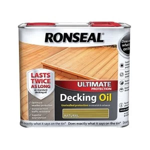 Image of Ronseal Ultimate Decking Oil Teak 2.5 Litre
