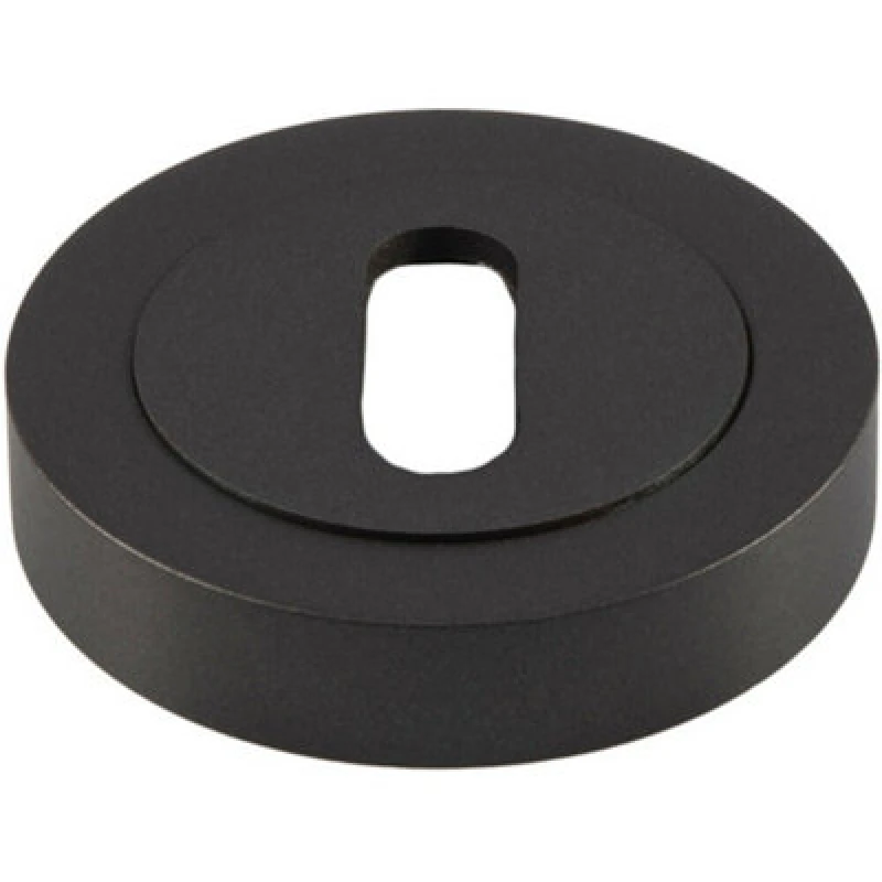 Image of Loops 50mm Lock Profile Round Escutcheon Concealed Fix Matt Bronze Keyhole Cover Multi unisex