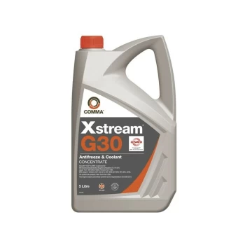 Image of Xstream G30 Antifreeze & Coolant - Concentrated - 5 Litre - XSR5L - Comma