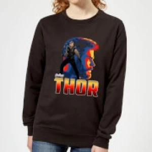 Image of Avengers Thor Womens Sweatshirt - Black - M