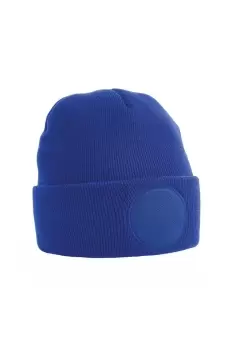 Image of Circular Patch Cuffed Beanie