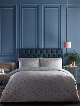 Image of Oasis Home Hummingbird 100% Cotton Duvet Cover Set