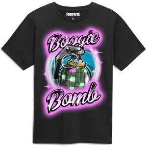 Image of Fortnite - Boogie Bomb Airbrush Mens Medium Short Sleeve T-Shirt - Black
