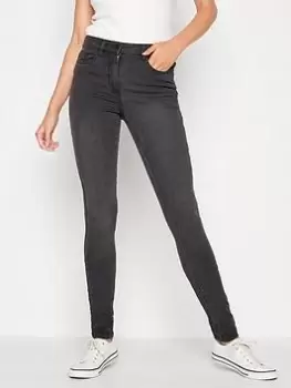 Image of Long Tall Sally Ava Skinny Washed Black 34In, Black, Size 22, Length 36, Women