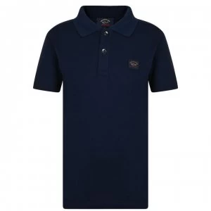 Image of Paul And Shark Junior Boys Basic Polo Shirt - Navy