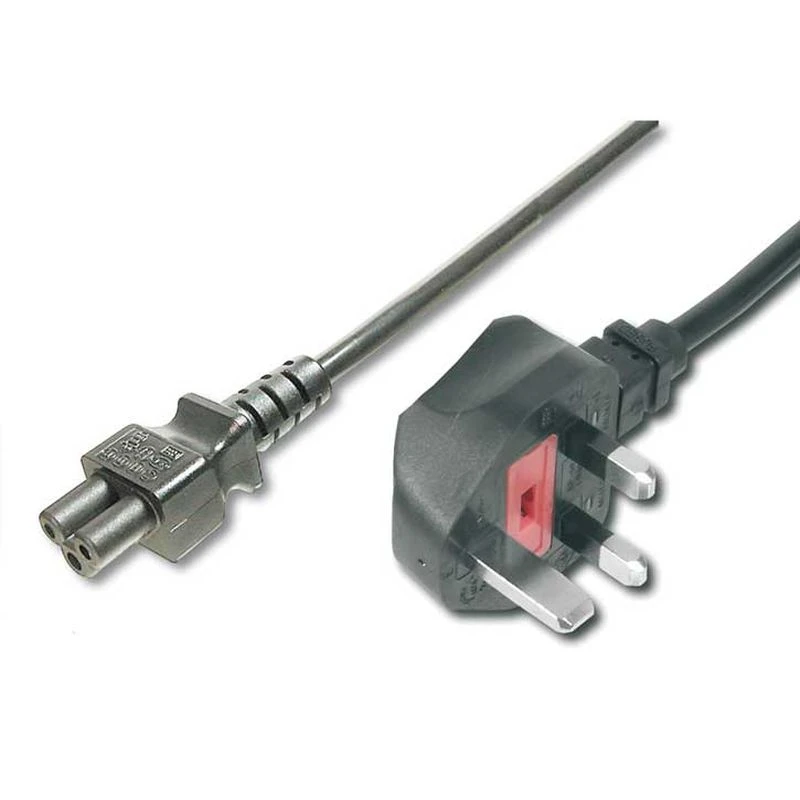 Image of FDL 1M UK MAINS CABLE - UK PLUG TO C5 (CLOVER LEAF) SOCKET