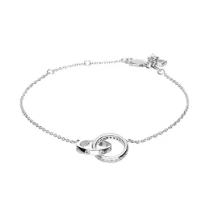 Image of Diamonfire Silver Zirconia Interlocking Circles Bracelet