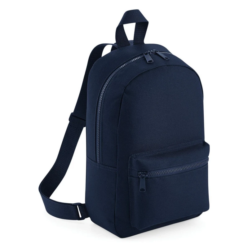 Image of Bagbase Mens Mini Essential Backpack Rucksack Bag in Navy Navy Male