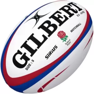 Image of Gilbert Sirius Match Rugby Ball - White