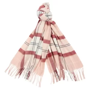 Image of Barbour Womens Hailes Tartan Wrap Red/Pink