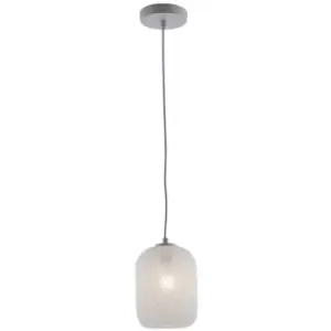 Image of 25-fan Europe - Designer pendant light Glass white 1 bulb 150cm
