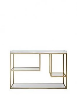 Image of Hudson Living Pippard Console Table - Champagne