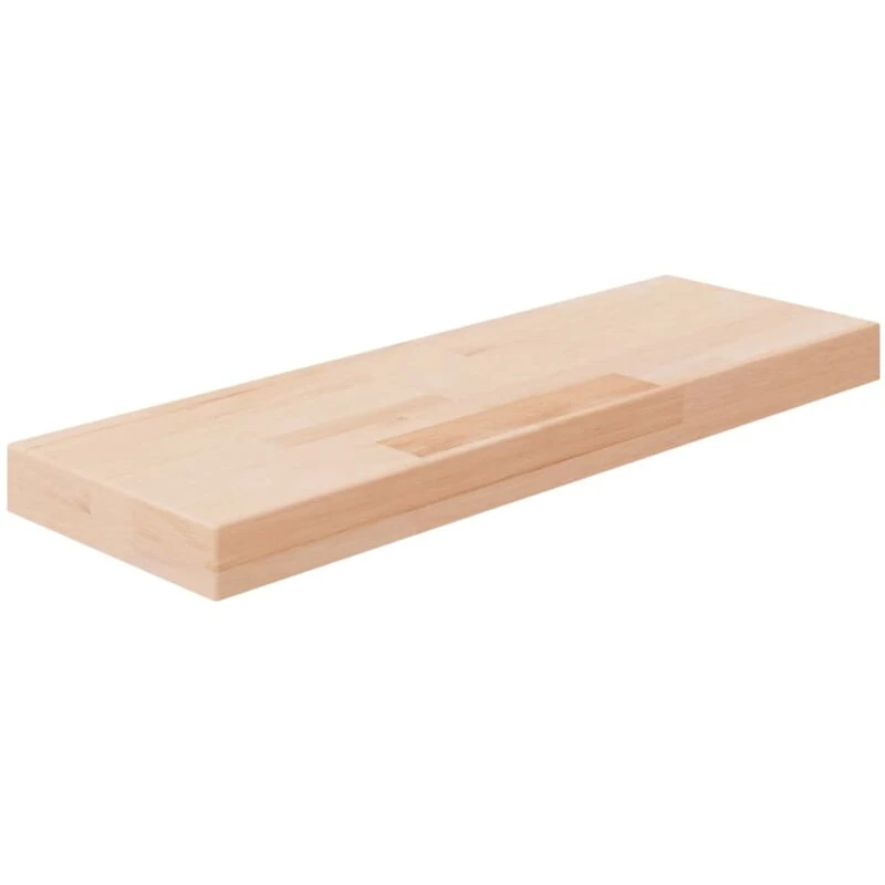 Image of vidaXL Shelf Board 60x20x4cm Untreated Solid Wood Oak, Brown 342949
