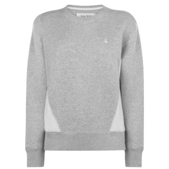 Image of Jack Wills Epson Reverse Sleeve Crew - Grey Marl