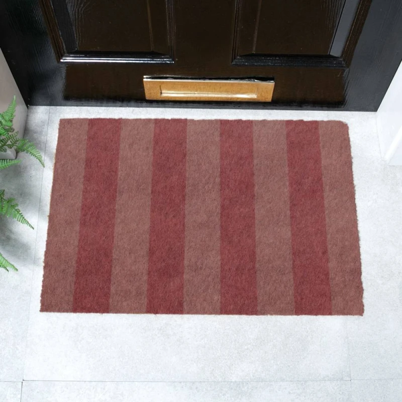 Image of Artsy Mats Pink Stripe Doormat (60 X 40Cm), Brown 6040-PinkSTRIPE