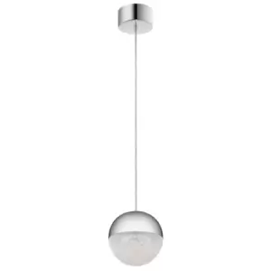 Image of Kichler Moonlit Integrated LED Spherical Pendant Ceiling Light Polished Chrome, 3000K