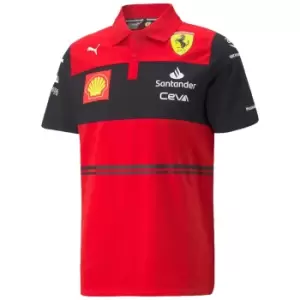 Image of 2022 Ferrari Team Polo Shirt (Red)