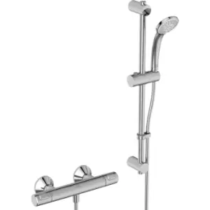 Image of Ideal Standard Ceratherm Thermostatic Bar Mixer Shower in Chrome Brass