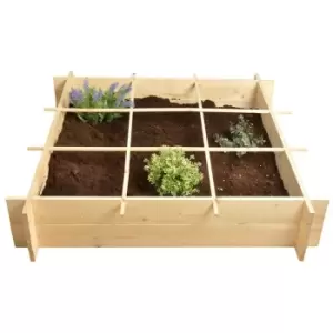 Image of Wooden Square Metre Garden Raised Bed Vegetable Garden FSC - Fallen Fruits