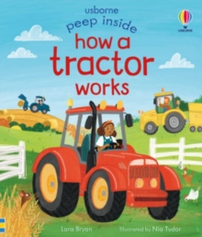 Image of Peep Inside How a Tractor Works Board book