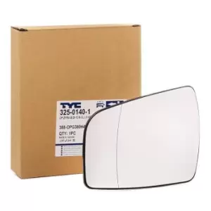 Image of TYC Wing Mirror Glass 325-0140-1 Side Mirror Glass,Mirror Glass OPEL,ZAFIRA B (A05)
