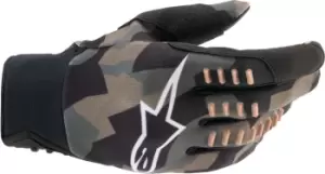 Image of Alpinestars SMX-E Camo Motocross Gloves, black-beige Size M black-beige, Size M