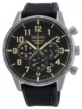 Image of Seiko Conceptual Gents Quartz Black Rubber Strap Black Watch