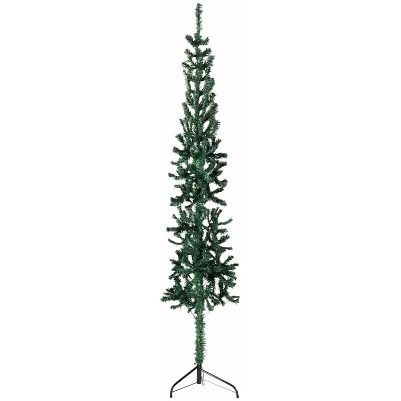 Image of VIDAXL Vidaxl - Slim Artificial Half Christmas Tree with Stand Green 180cm 8720287001041
