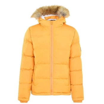 Image of SoulCal 2 Zip Bubble Jacket Ladies - Yellow