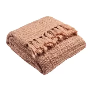 Image of Boden Fringed Throw Blush
