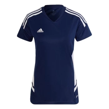 Image of adidas Condivo 22 Jersey Womens - Team Navy Blue 2 / White