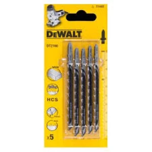 Image of DEWALT T144D HCS Wood Cutting Jigsaw Blades Pack of 5