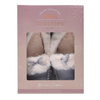 Image of Totes Cord Moccasin Slippers - Blue