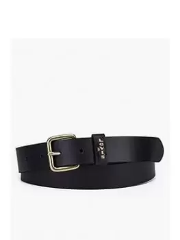 Image of Levis Calypso Leather Belt - Black, Size 75, Women