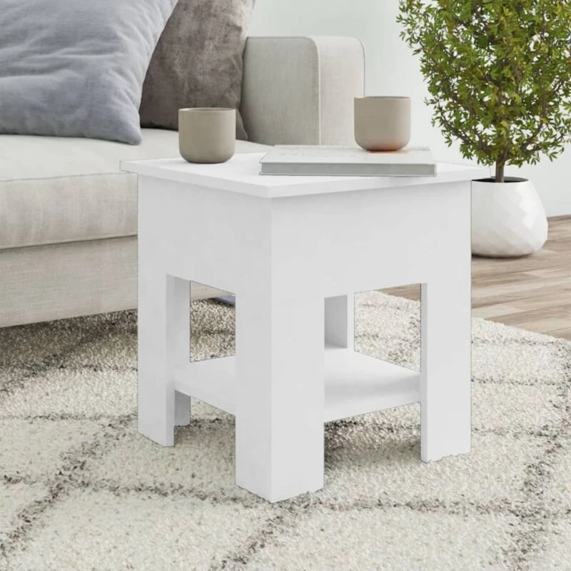 Image of VIDAXL Vidaxl - Coffee Table White 40x40x42cm Engineered Wood 8720286836149