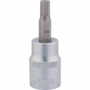 Image of Draper Expert 3/8" Drive Hexagon Socket Bit Metric 3/8" 5mm