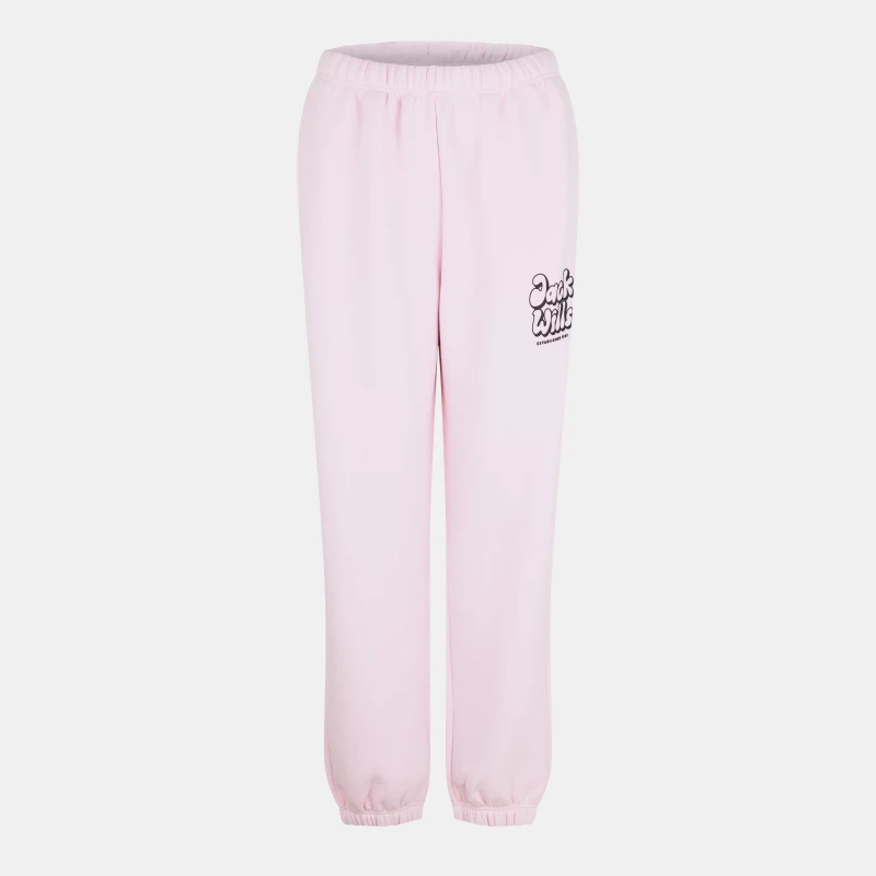Image of Jack Wills Womens Closed Hem Fleece Joggers Pink female 8 (XS)