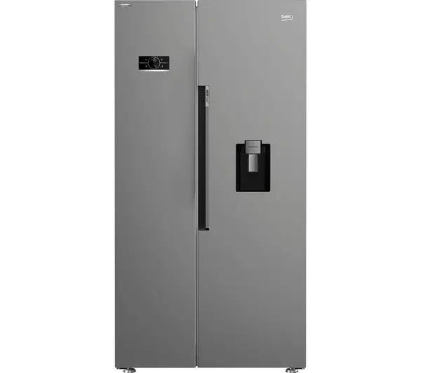 Image of Beko HarvestFresh ASD2542VX 530L Frost Free American Style Fridge Freezer