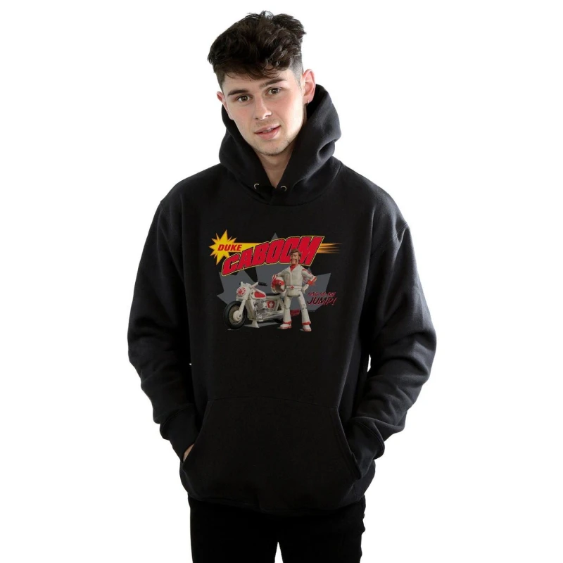 Image of Disney Men Toy Story 4 Duke Caboom King Of The Jump Hoodie in Black Size: Small Black S Male 5059308533647