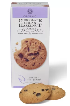 Image of Against The Grain Chocolate Chip & Hazelnut Cookies 150g
