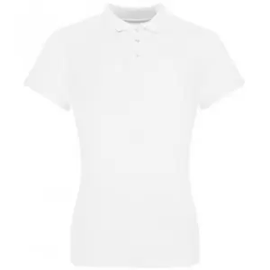 Image of Awdis Womens/Ladies Pique Cotton Polo Shirt (XL) (White)