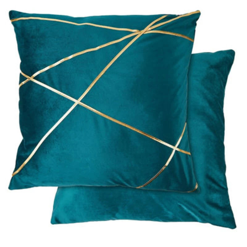 Image of Fractal Cushion Cover In Emerald