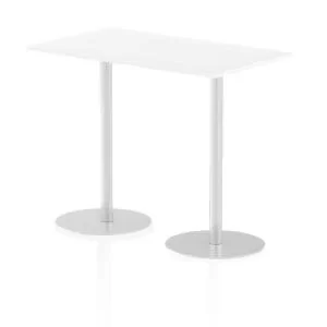 Image of Italia Poseur Table Rectangle 1400800 Top 1145 High White